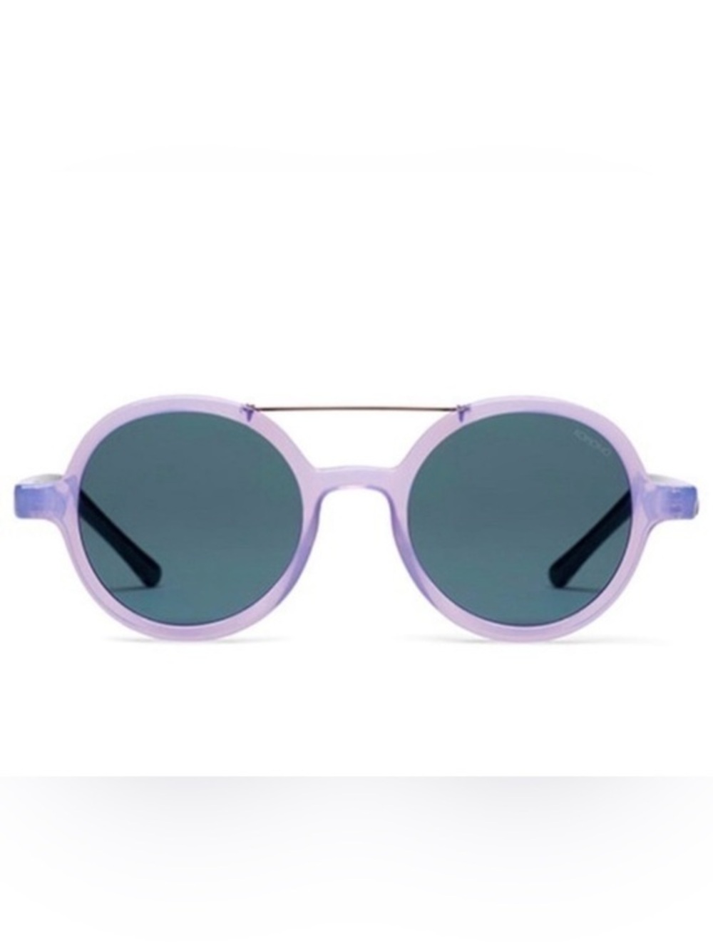 New KOMONO Vivien Violet / Black  Sunglasses purple round